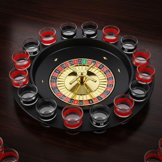 Drinking Roulette Close Bird's Eye View