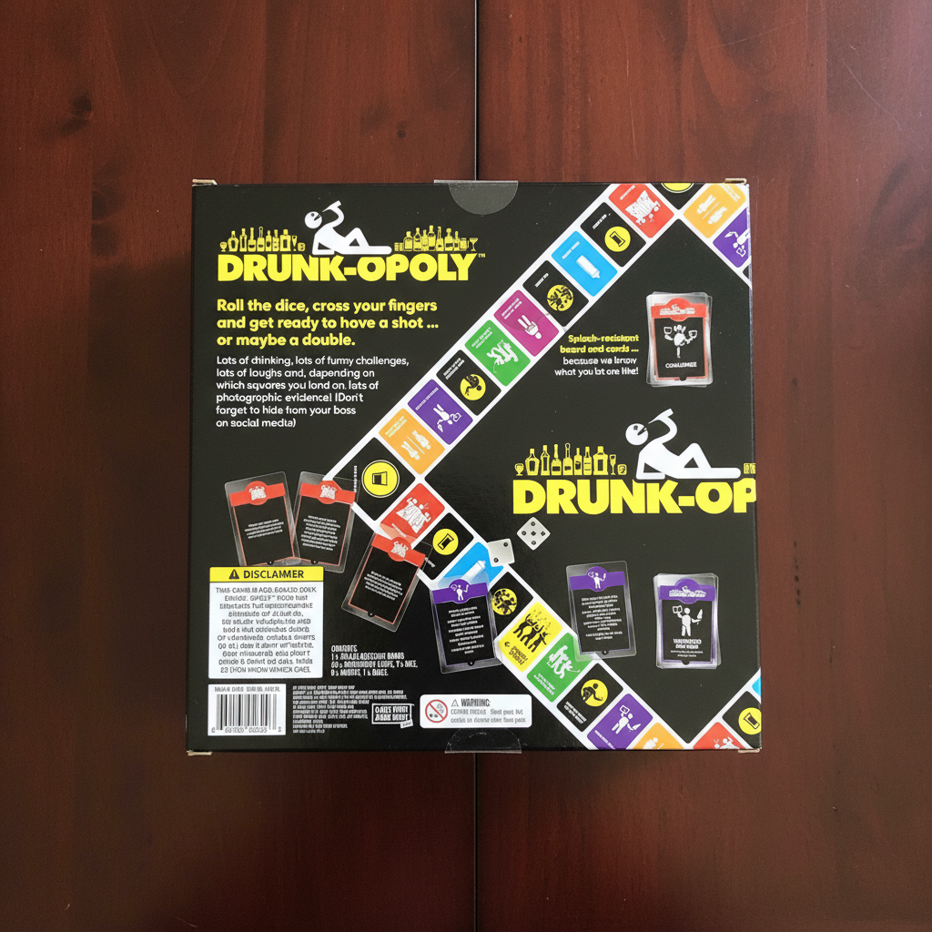 Drunk-Opoly Box Back 1:1 Dark Wood